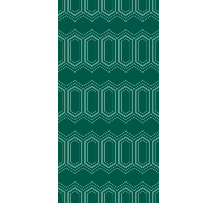 Store enrouleur textures et motifs motif géométrique vert - TenStickers