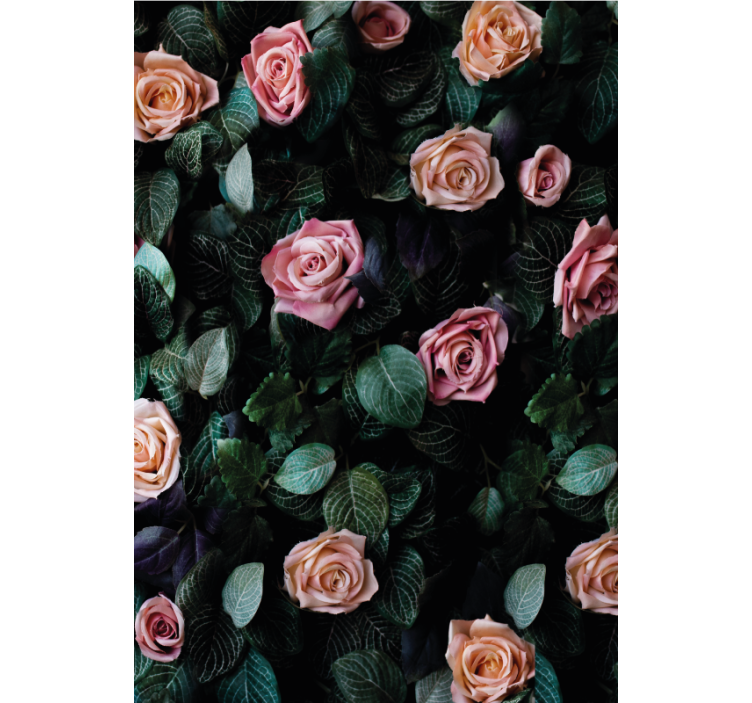 Store enrouleur floral motif roses réalistes - TenStickers