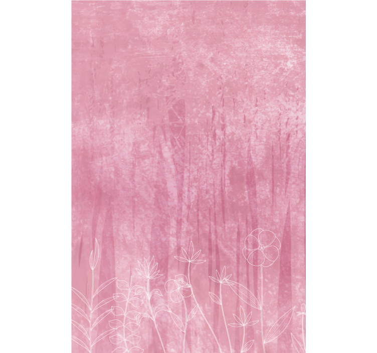 Stores enrouleurs fleurs et plantes silhouette florale - TenStickers