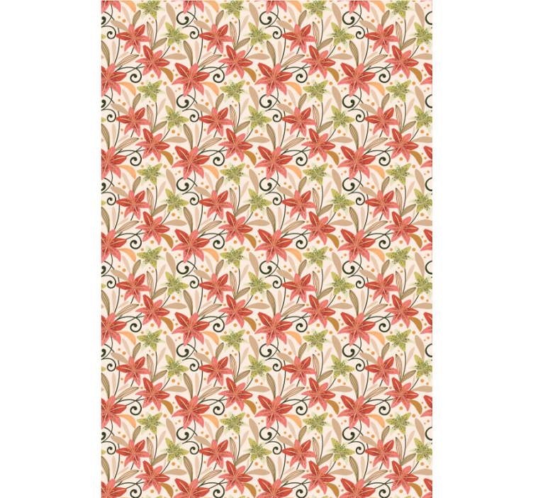 Store enrouleur floral motif floral vibrant - TenStickers