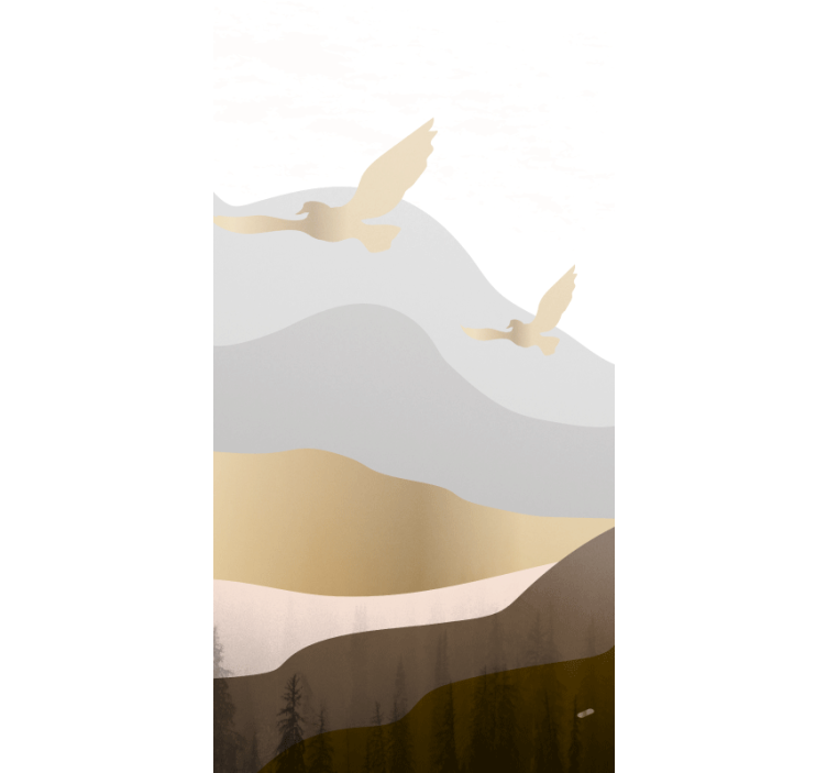 Store enrouleur moderne motif d'oiseaux en vol - TenStickers