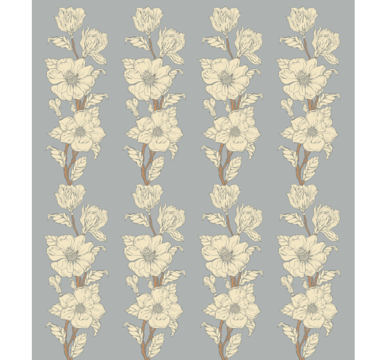 Store enrouleur floral motif vertical élégant - TenStickers
