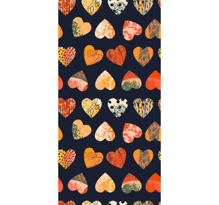 Store enrouleur romantique collection de motifs de cœur - TenStickers