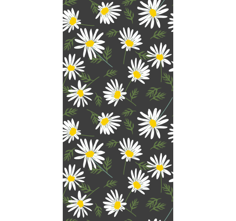 Stores enrouleurs fleurs et plantes motif marguerite - TenStickers