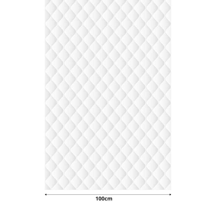 Store enrouleur salon vintage blanc matelassé - TenStickers