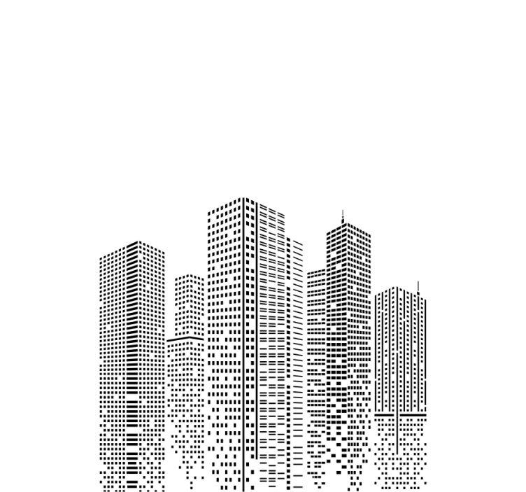 Store original ligne d'horizon pour bureau - TenStickers