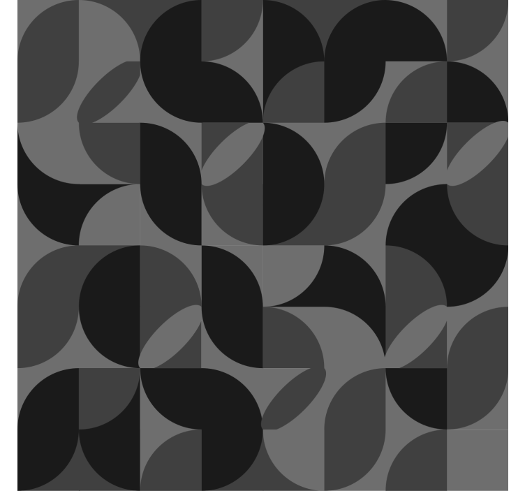 Store enrouleur salon design rétro noir salon - TenStickers