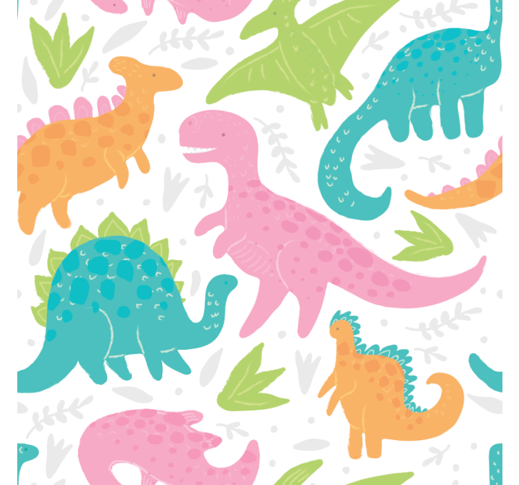 Store enrouleur dinosaure couleurs pastel - TenStickers