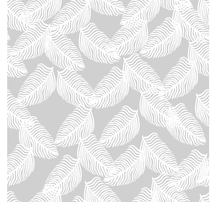 Store enrouleur moderne gris motif feuilles - TenStickers