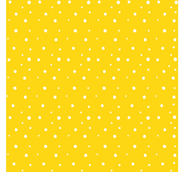 Store enrouleur cuisine jaune motif de cercles - TenStickers