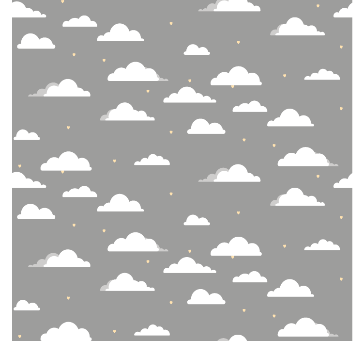 Store enrouleur nuage motif gris - TenStickers