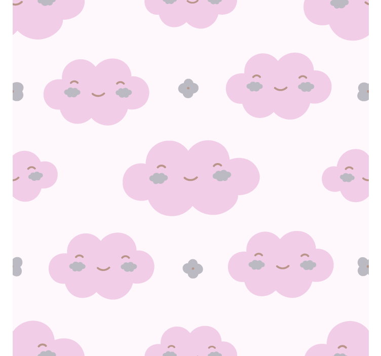 Store enrouleur nuage motif enfants rose - TenStickers