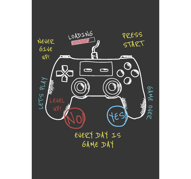 Store enrouleur gamer explication des boutons de commande - TenStickers