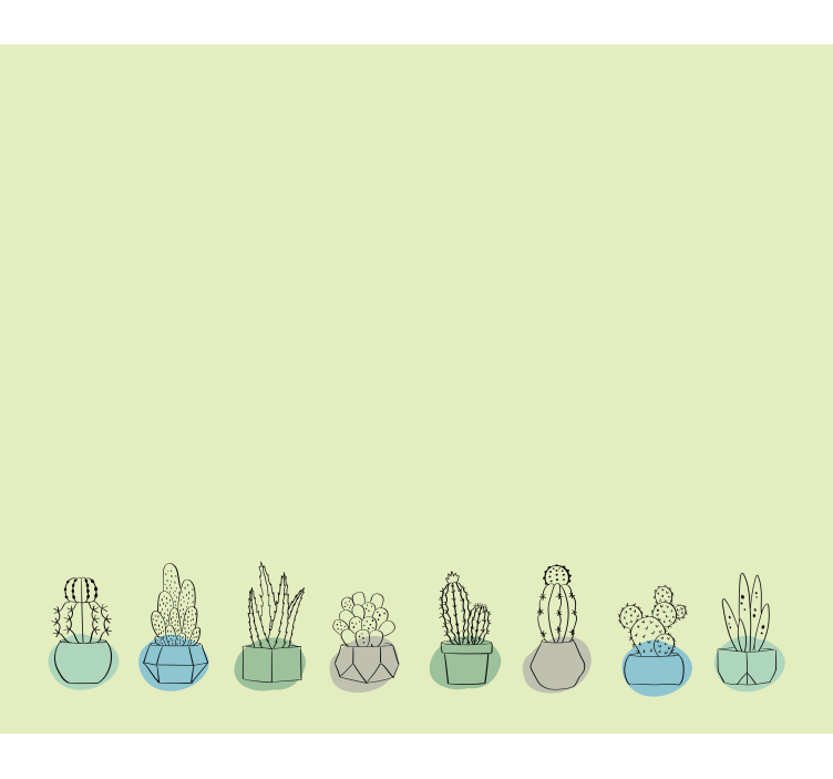 Store enrouleur cactus vert clair - TenStickers