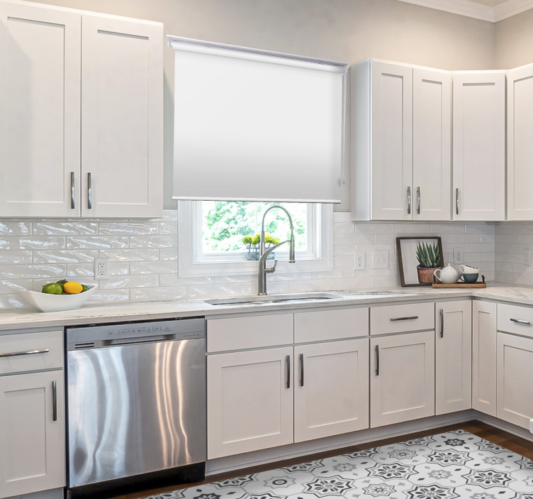 Store enrouleur occultant uni blanc - TenStickers