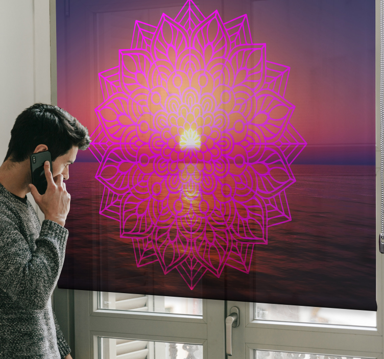 Store de salon zen mandala ensoleillé - TenStickers