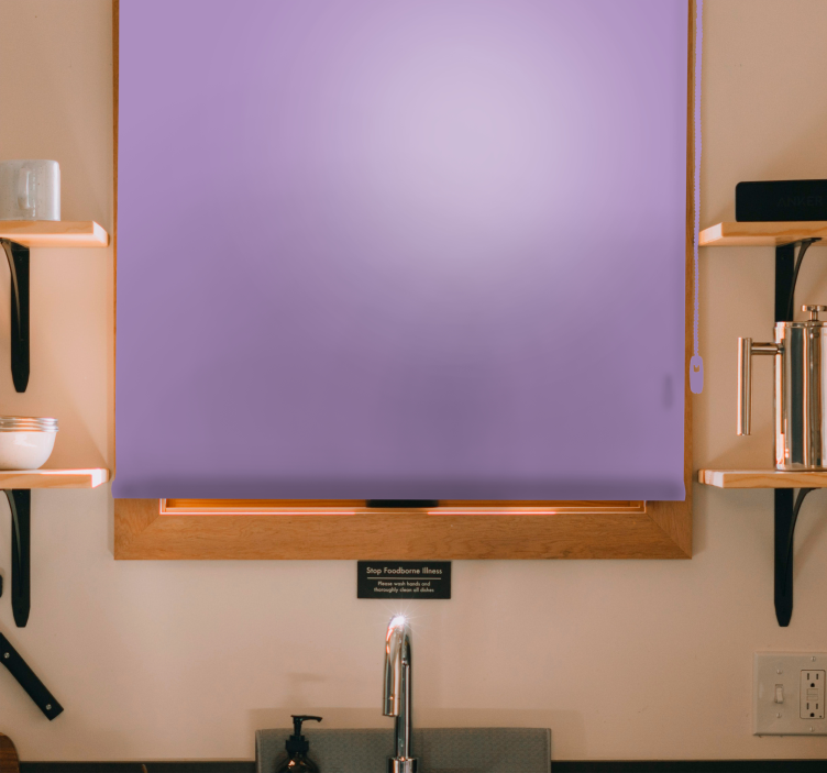 Stores enrouleur cuisine  élégants Couleur unie lilas - TenStickers