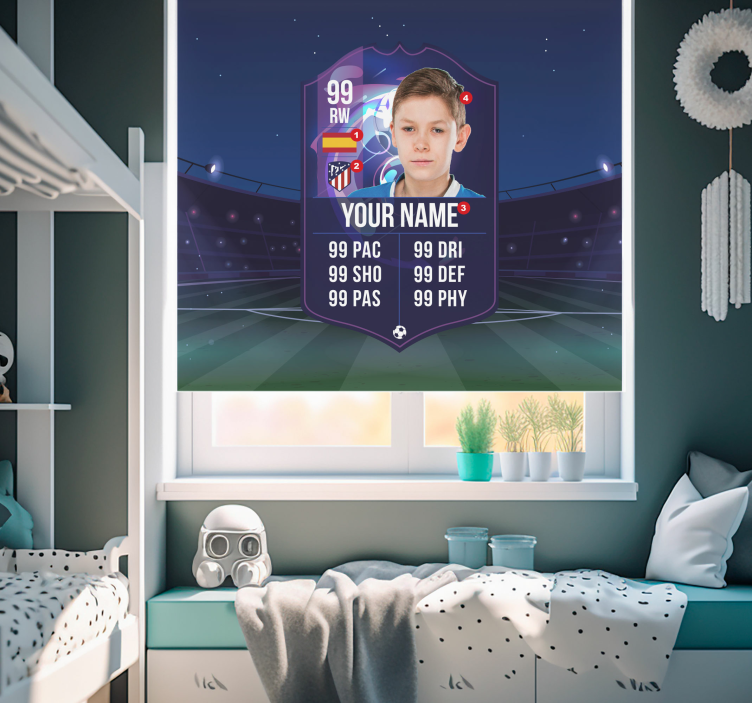 Store enfants carte de footballeur  - TenStickers