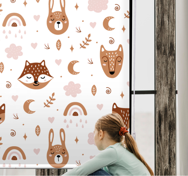 Store enrouleur animaux créatures des bois - TenStickers