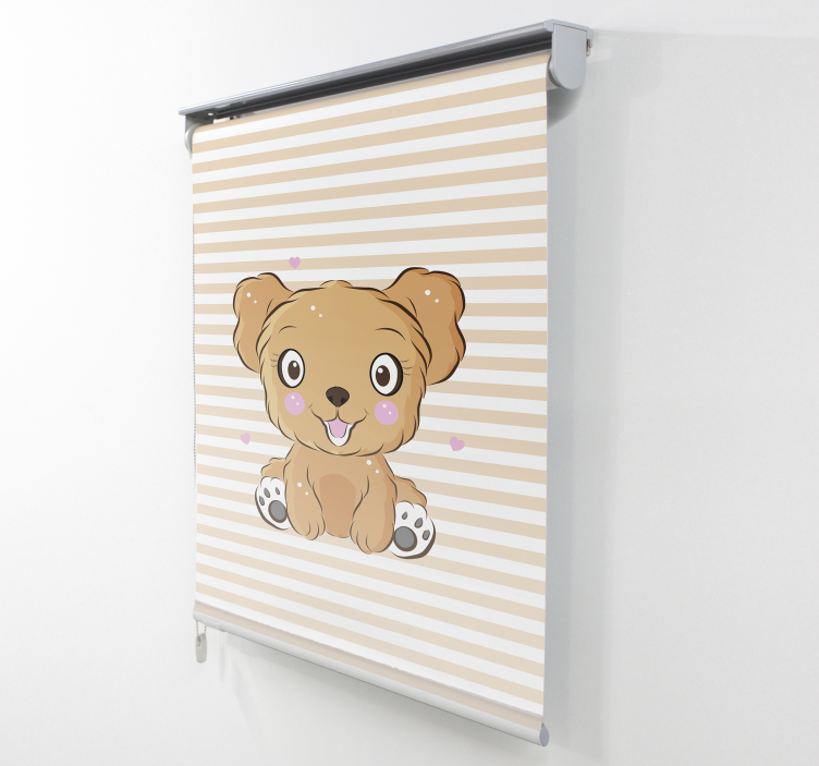 Store enrouleur animaux illustration de chiot mignon - TenStickers