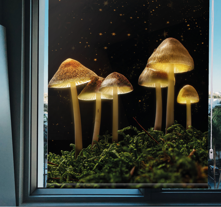 Store enrouleur autres champignons lumineux dans la nature - TenStickers