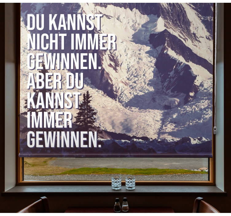 Store enrouleur bureaux immerger les sommets des montagnes - TenStickers