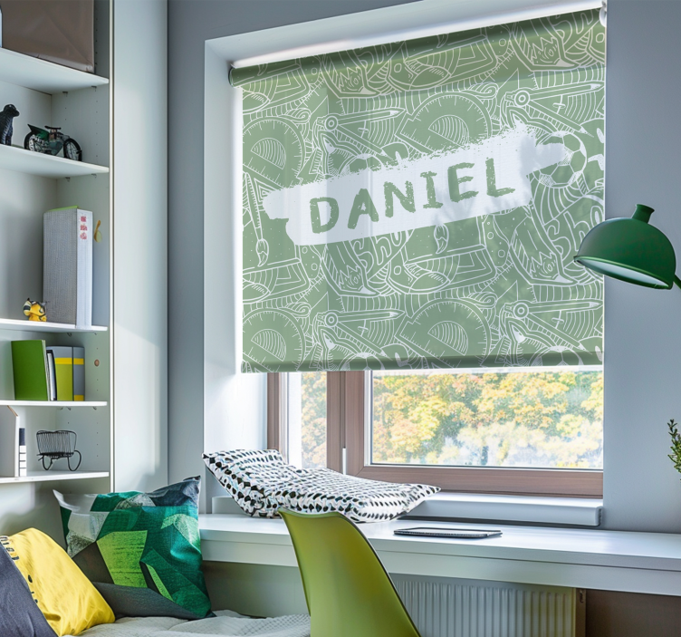 Store enrouleur chambre ado prénom personnalisable - TenStickers