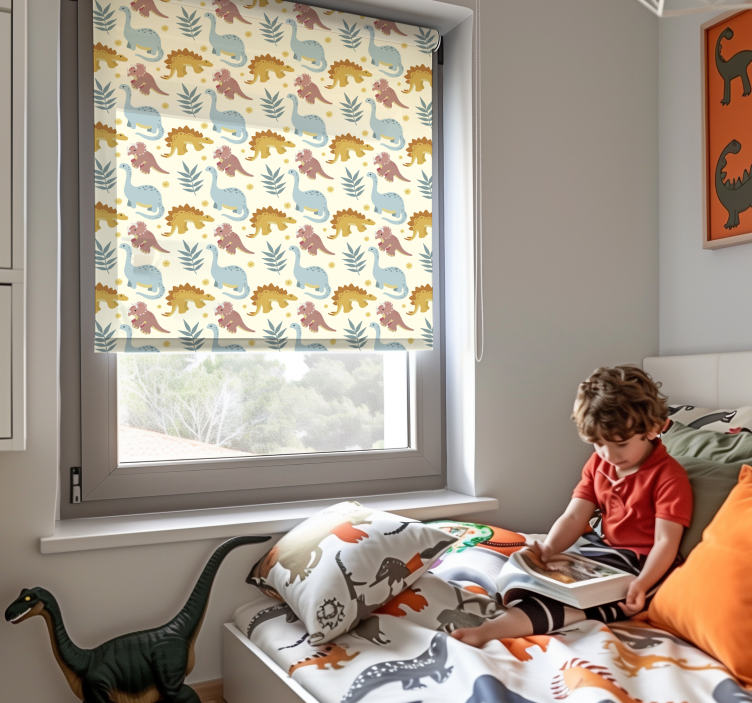 Store enrouleur dinosaures style minimaliste - TenStickers