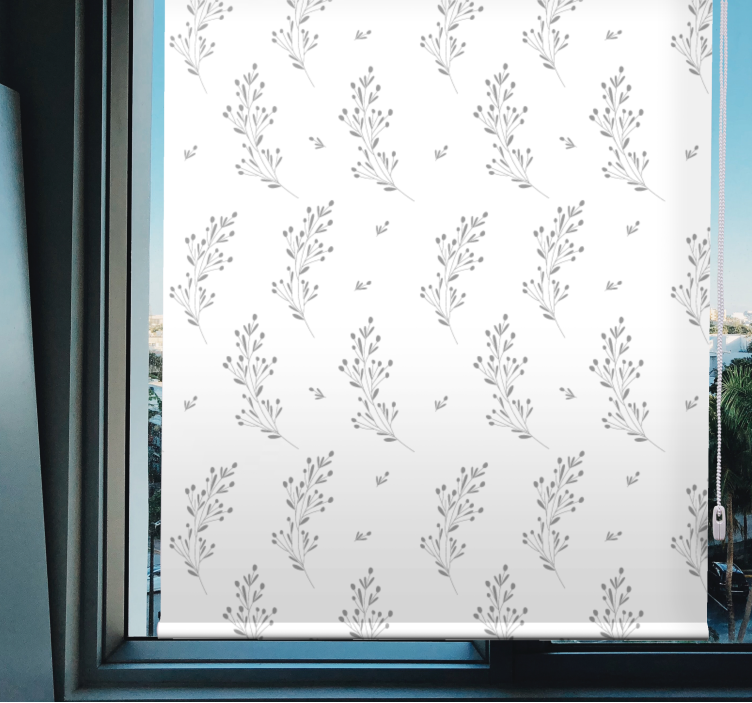 Store enrouleur floral motif de fleurs délicates - TenStickers