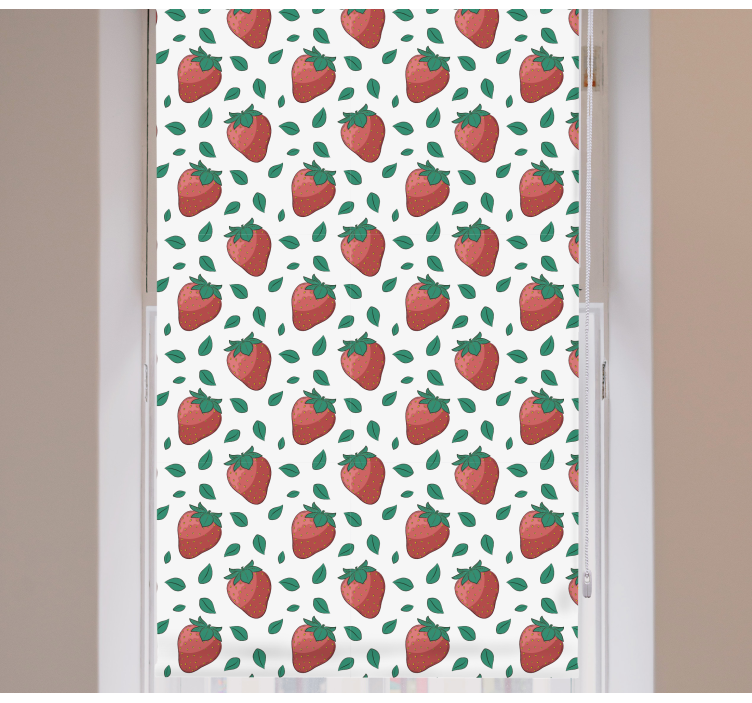 Store enrouleur fruits et légumes motif de fraise fraîche - TenStickers