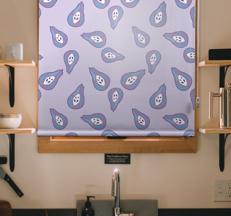 Store enrouleur fruits et légumes motif de poire ludique - TenStickers