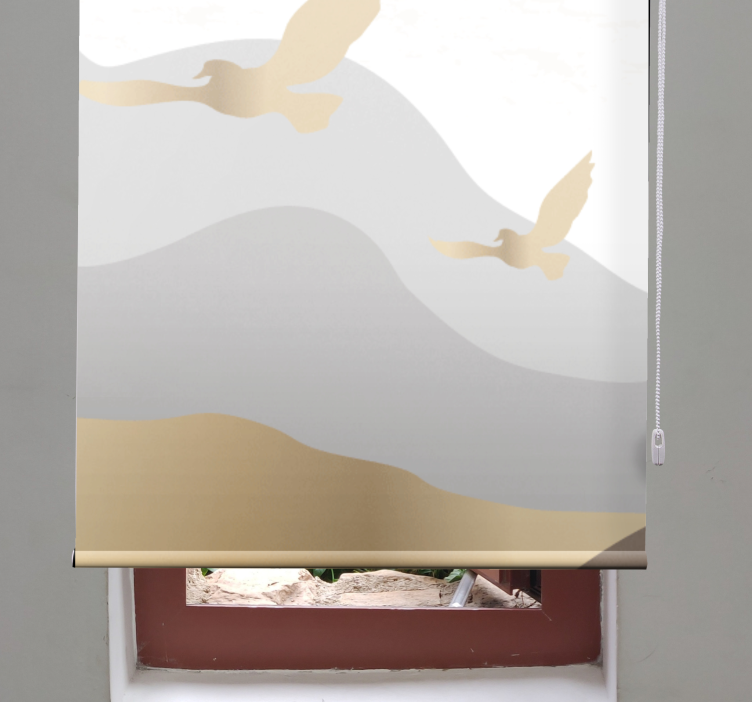 Store enrouleur moderne motif d'oiseaux en vol - TenStickers