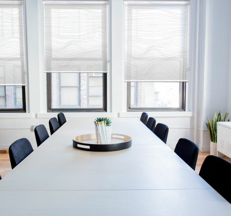 Store enrouleur ondes élégantes - TenStickers