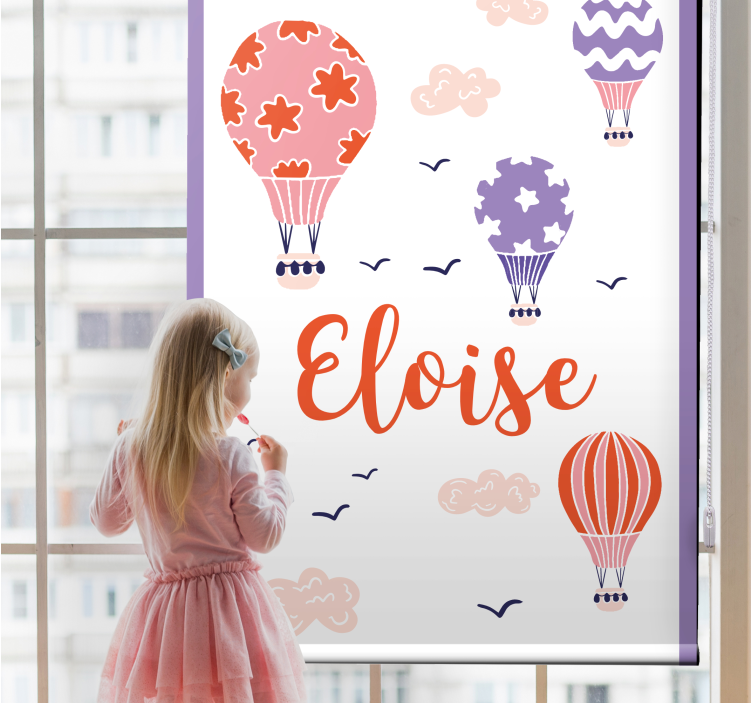 Store enrouleur pour chambre enfant ballons personnalisés - TenStickers
