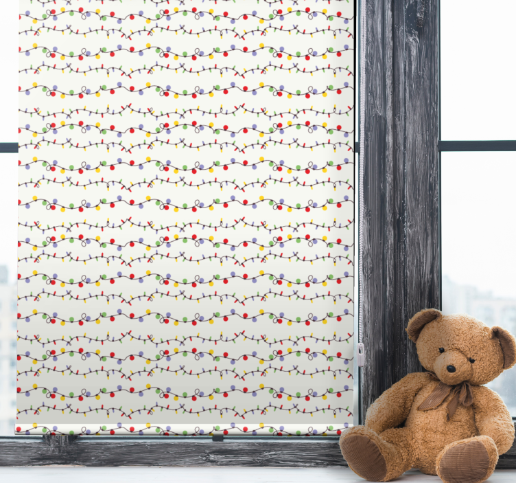 Store enrouleur pour chambre enfant lumières colorées - TenStickers