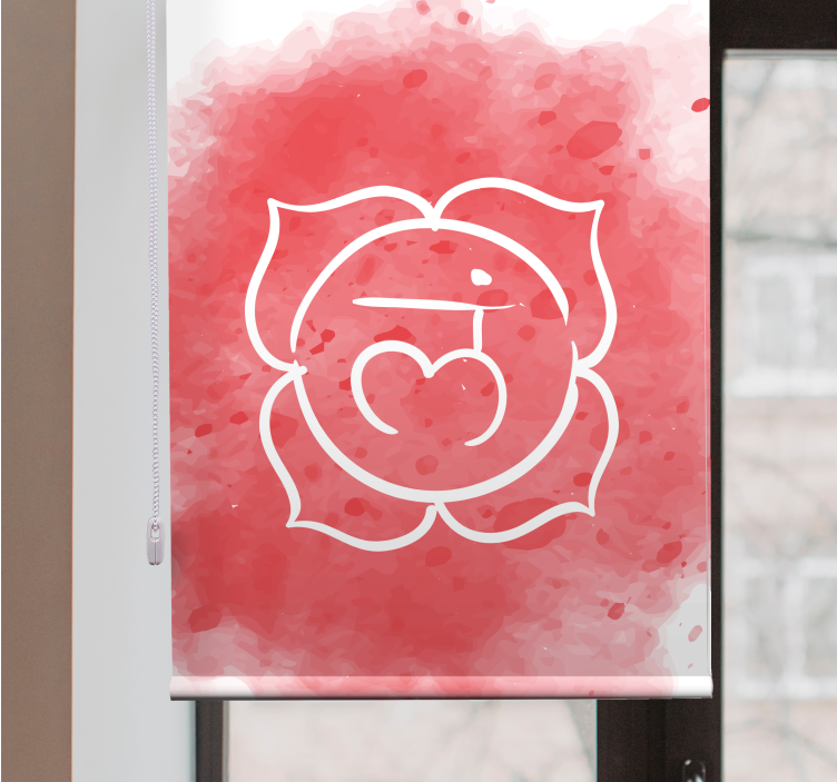 Store enrouleur romantique emblème d'amour des cerises - TenStickers