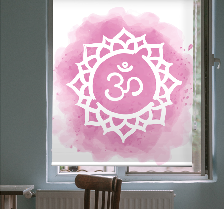 Store enrouleur motif zen symbole om du mandala - TenStickers