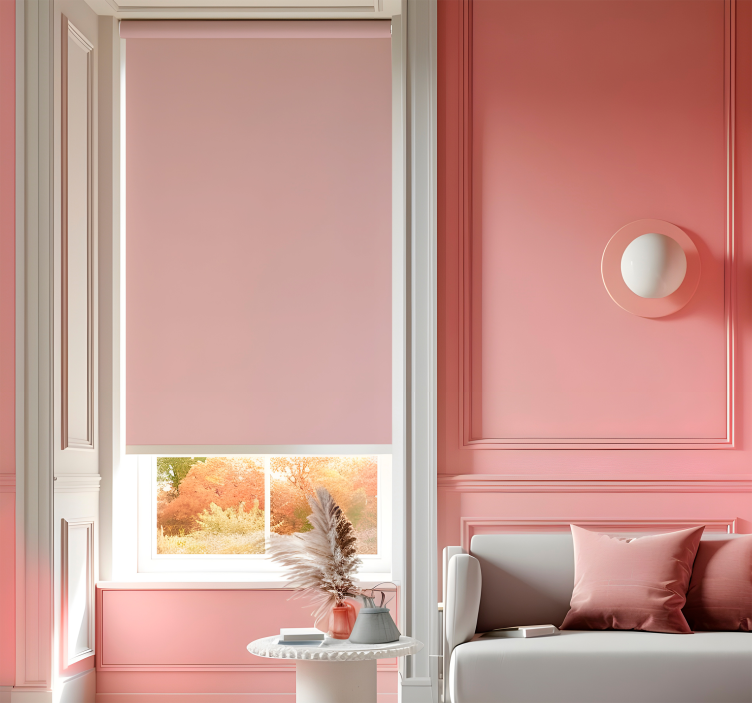 Store enrouleur salon rose pastel - TenStickers