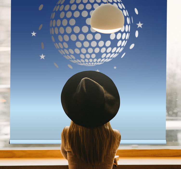 Store enrouleur original vue abstraite de la discothèque - TenStickers