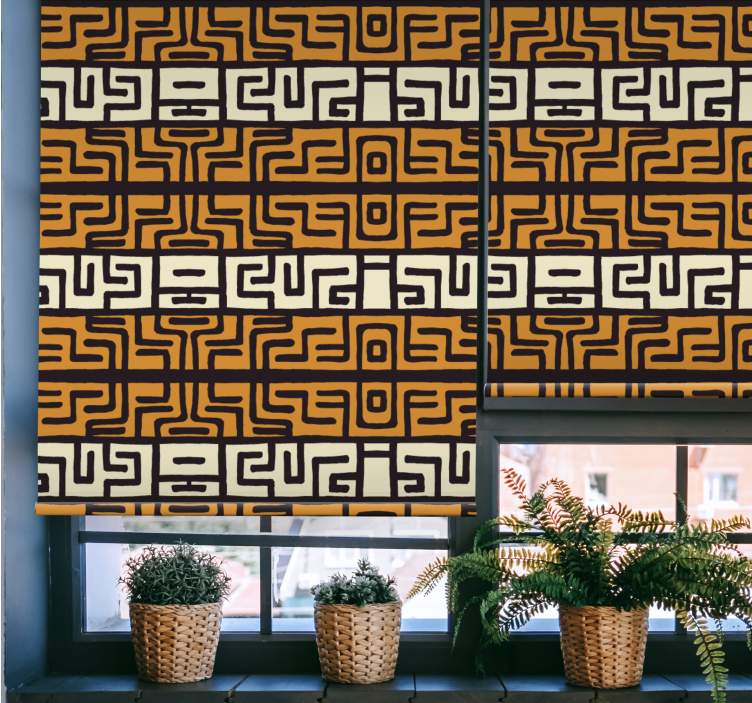 Store enrouleur textures et motifs agencement géométrique - TenStickers
