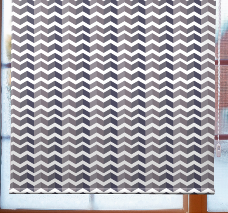 Store enrouleur textures et motifs motif chevron - TenStickers