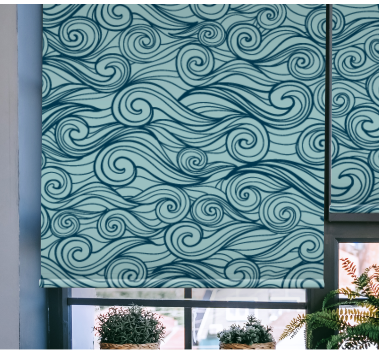 Store enrouleur textures et motifs vagues fluides - TenStickers