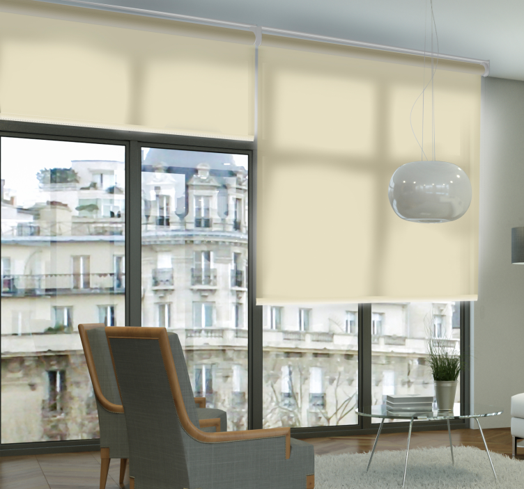 Store enrouleur tamisant uni beige - TenStickers