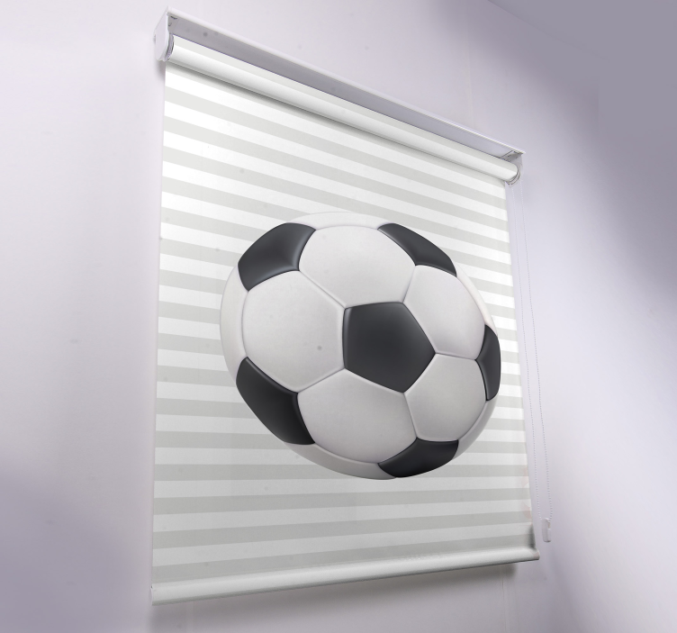 Stores football Boule blanche et noire - TenStickers