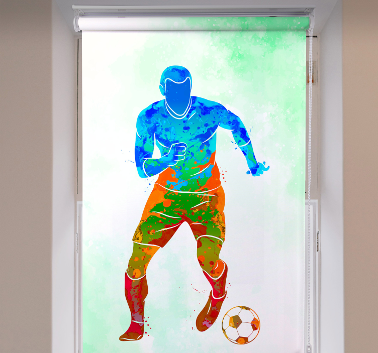 Store Joueur de football en aquarelle - TenStickers