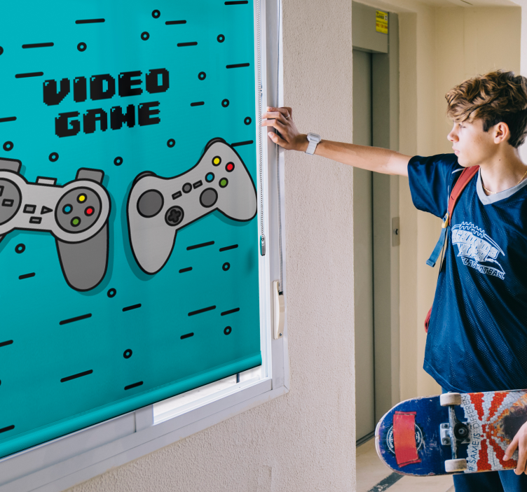 Stores monstres Deux contrôleurs rétro - TenStickers