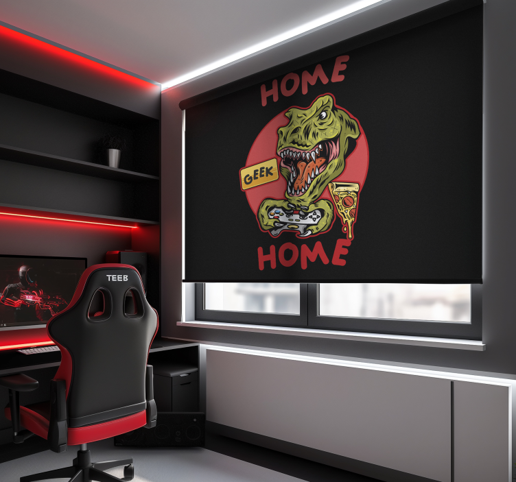 Store enrouleur gamer dinosaure Home geek home - TenStickers