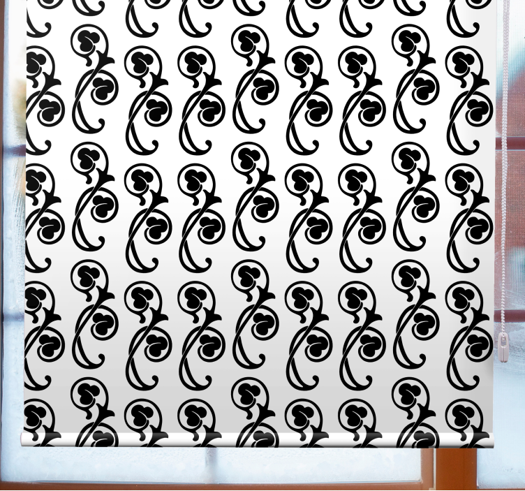 Stores enrouleurs motif de feuilles gothiques - TenStickers