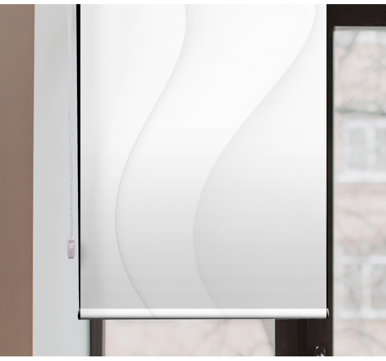 Stores enrouleur cuisine formes modernes blanches - TenStickers