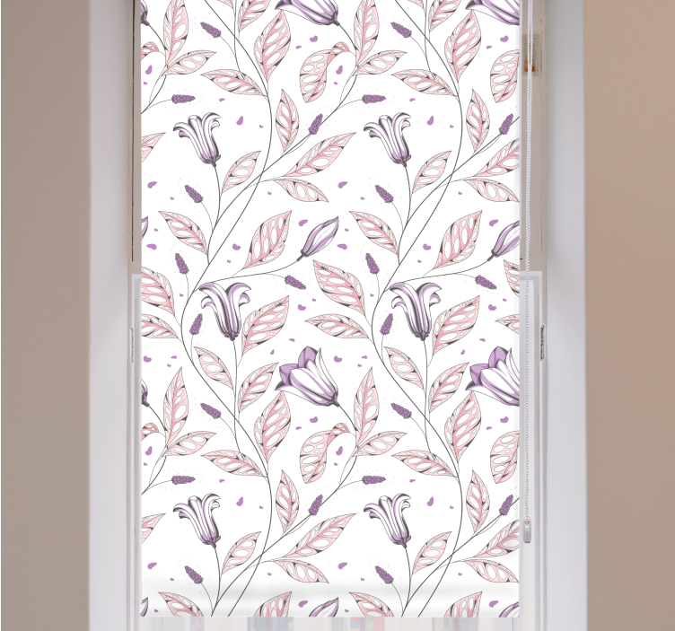 Stores enrouleurs fleurs et plantes motifs botaniques - TenStickers